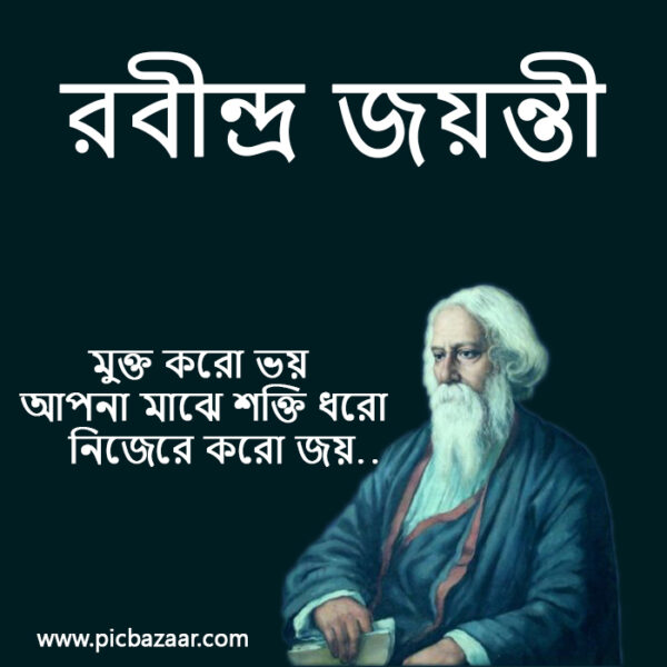 Rabindranath Tagore Jayanti Wishes Images