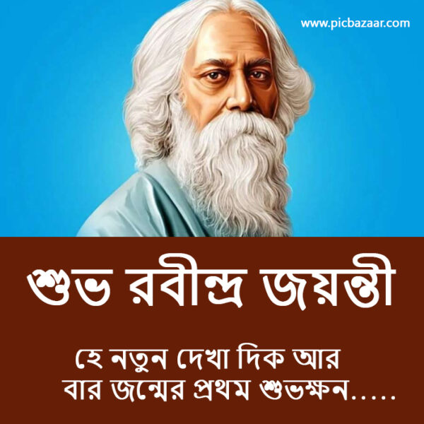 Rabindranath Tagore Birthday Wishes Images 2023