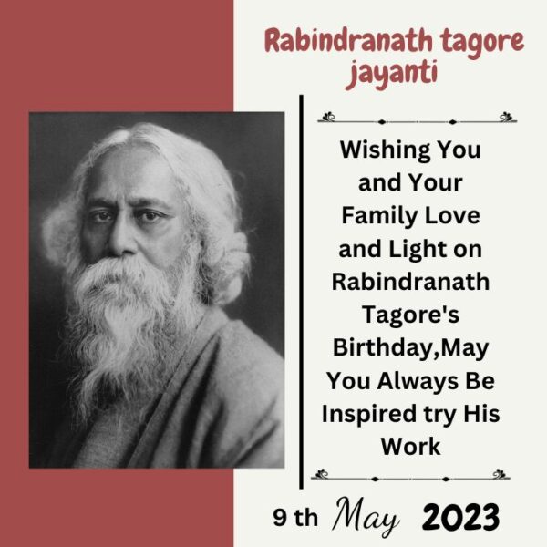 Tagore Birthday Message Images